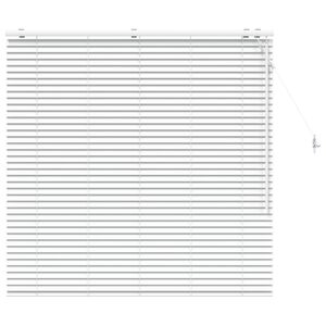 vidaXL Jaloezie Wit 140 x 130 cm 35 mm Massief Paulowniahout