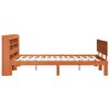 vidaXL Bedframe met hoofdeinde 2 pcs Wasbruin Massief Vurenhout