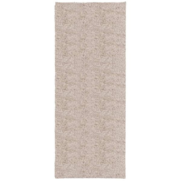 vidaXL Vloerkleed PAMPLONA shaggy hoogpolig modern 80x200 cm beige