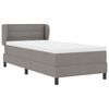 vidaXL Boxspringbed met matras met hoofdeinde Taupe 80 x 200 cm Stof