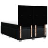 vidaXL Boxspring met matras stof zwart 140x190 cm