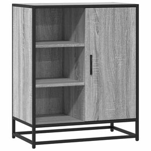vidaXL Dressoir 62x35x76 cm bewerkt hout grijs sonoma eikenkleurig