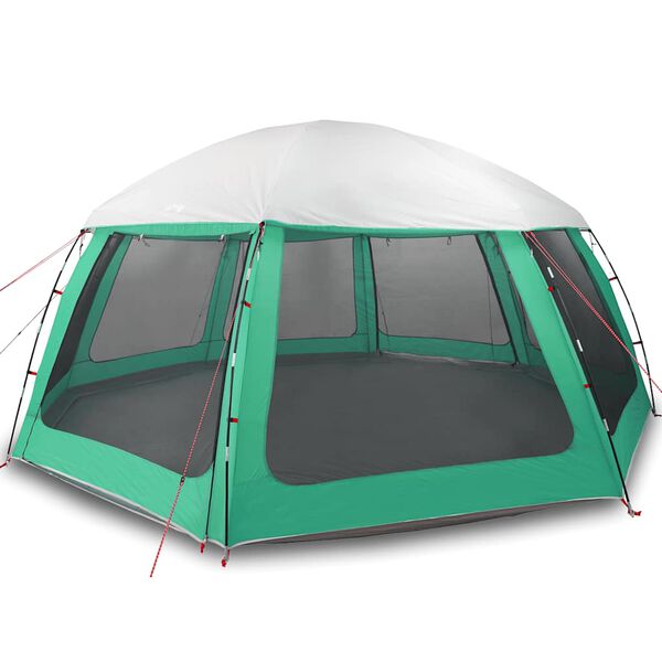 vidaXL Zwembadtent uitneembare buiten- gaaswanden 612x612 cm zeegroen