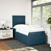 vidaXL Boxspring met matras fluweel blauw 90x190 cm