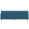 vidaXL Boxspring met matras fluweel donkerblauw 90x190 cm