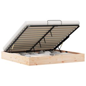 vidaXL Ottoman Bedframe met Opslag Naturel 180 x 200 cm