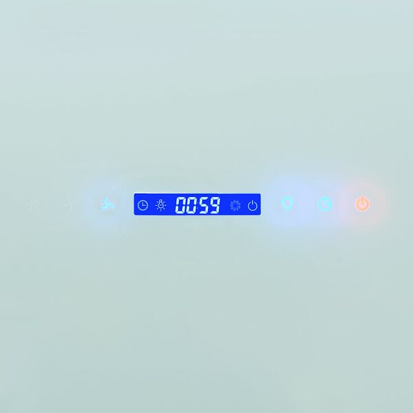 vidaXL Wandafzuigkap 756 m&sup3;/u 90 cm roestvrij staal wit