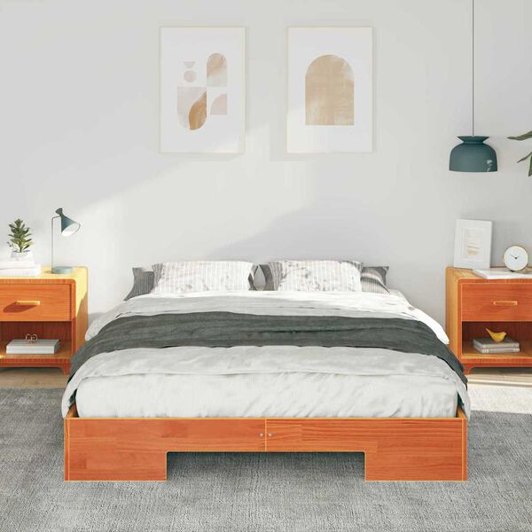 vidaXL Bedframe Bruin 140 x 200 cm