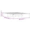 vidaXL Bedframe metaal zwart 160x200 cm