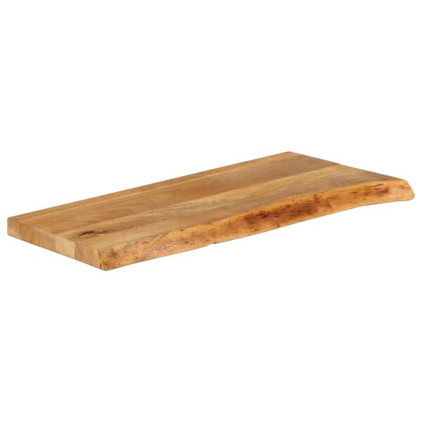 vidaXL Tafelblad met natuurlijke rand 90x30x2,5 cm massief mangohout