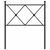 vidaXL Vervangend hoofdbord 75 cm metaal wit
