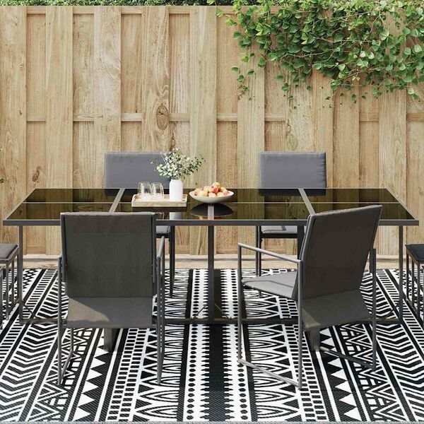 vidaXL Buitentapijt ARAKIL Zwart en wit 300 x 400 cm PP