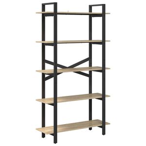 vidaXL Boekenkast 5-laags 100 x 33,5 x 178 cm Bewerkt hout