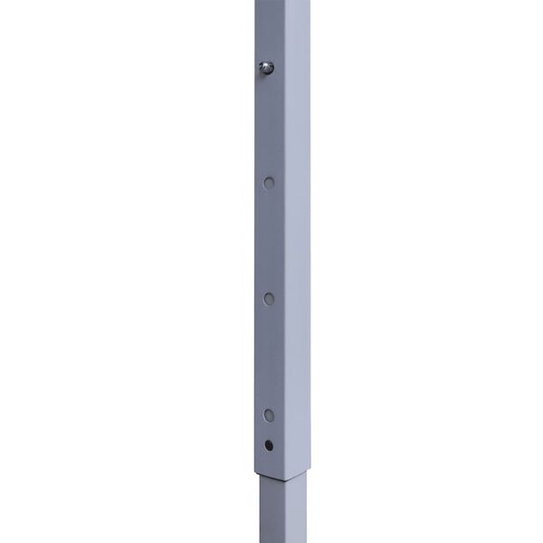 vidaXL Partytent met 2 zijwanden inklapbaar 2x2 m staal crème