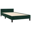 vidaXL Bedframe zonder matras 80x200 cm fluweel donkergroen
