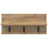 vidaXL Wandgemonteerde kapstok Artisan Eiken 40 x 10,5 x 18 cm