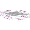 vidaXL Bedframe Bruin 160 x 220 cm Massief grenenhout