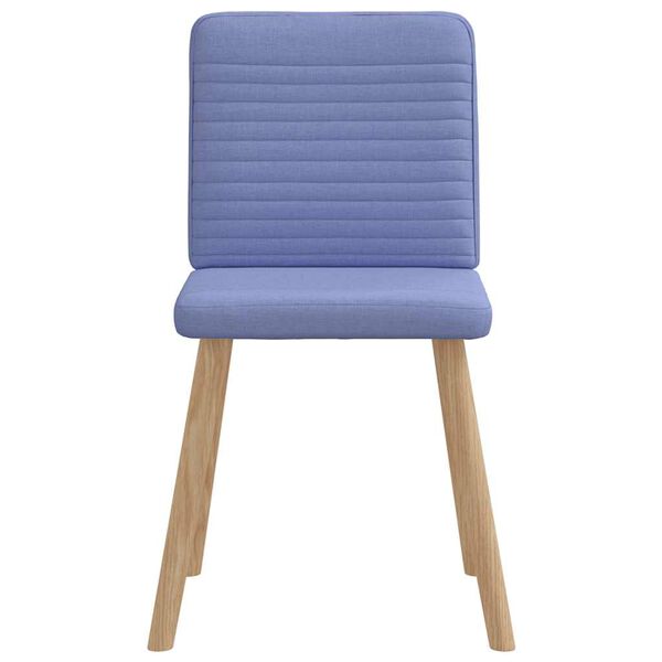 vidaXL Eetkamerstoelen 2 st stof jeansblauw