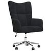 vidaXL Relaxstoel fluweel zwart