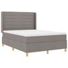 vidaXL Boxspring bed met matras Taupe 140 x 190 cm Stof