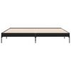 vidaXL Bedframe bewerkt hout metaal zwart 200x200 cm
