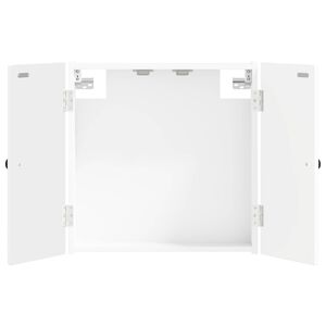 vidaXL Dartbord Kabinet EDE Wit 52,5 x 10,5 x 53,5 cm Bewerkt hout