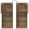 vidaXL Wandgemonteerde TV-kasten 2 pcs Artisan Eiken 40,5 x 30 x 90 cm