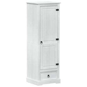 vidaXL Kasten Wit 55 x 50 x 170 cm Massief grenenhout