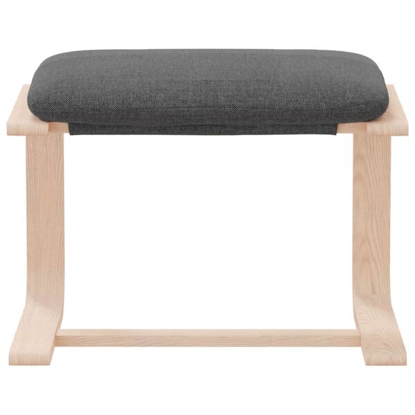 vidaXL Voetenbank 51x41x40 cm stof donkergrijs