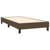 vidaXL Boxspring met matras stof donkerbruin 90x200 cm