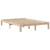 vidaXL Bedframe met hoofdbord massief grenenhout 120x200 cm