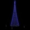 vidaXL LED Kerstboom met 455 LED met standaard Blauw 184.5 cm Metaal