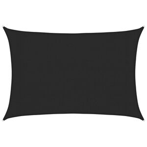 vidaXL Zonnezeil 160 g/m&sup2; 3x5 m HDPE zwart