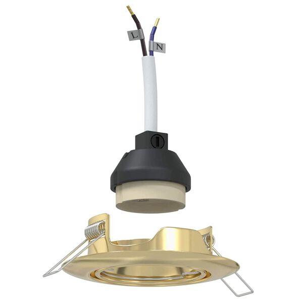 vidaXL Spotje 24 pcs Goud 9 x 9 x 2.5 cm Metaal