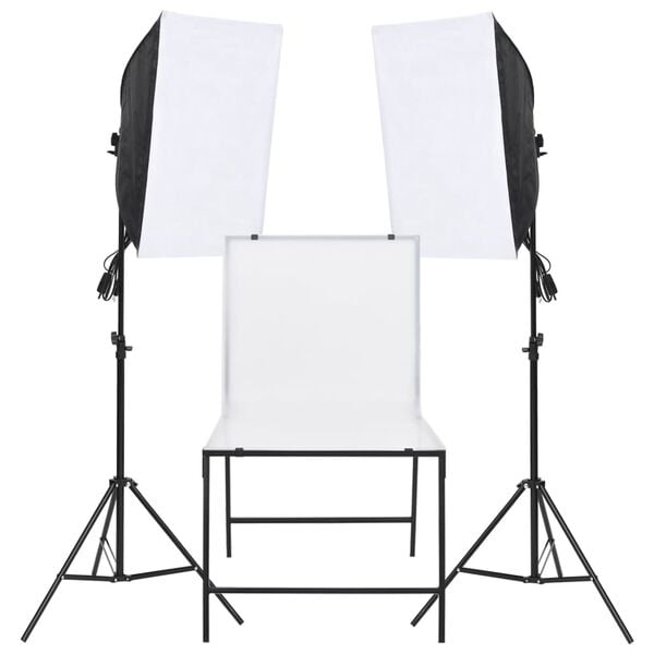 vidaXL Fotostudioverlichtingsset met opnametafel