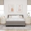 vidaXL Boxspringbed met matras Taupe 200 x 160 cm Polyester