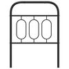 vidaXL Vervangend hoofdbord 75 cm metaal zwart