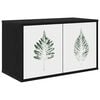 vidaXL Wandgemonteerd tv-meubel HANAU 69 x 33 x 40 cm Zwart eiken
