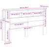 vidaXL Hoofdeinde met LED 180x18,5x103,5 cm bewerkt hout gerookt eiken
