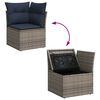 vidaXL 7-delige Loungeset met kussens poly rattan acacia bruin