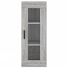vidaXL Hoge kast 34,5x34x180 cm bewerkt hout grijs sonoma eikenkleurig