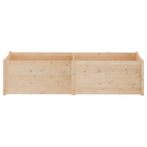 vidaXL Plantenbak 200x50x50 cm massief grenenhout