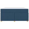 vidaXL Bedframe met matras Blauw 160 x 200 cm Stof
