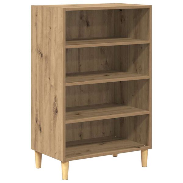 vidaXL Dressoir Artisan Eiken 57 x 35 x 89.5 cm Bewerkt hout