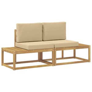 vidaXL Buiten Eind Sofa 2 st 2-zits Massief Acaciahout