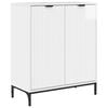 vidaXL Dressoir Hoogglans wit 69,5 x 33 x 82 cm Bewerkt hout