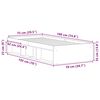 vidaXL Bedframe wit 75x190 cm