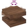 vidaXL Salontafel 360 graden draaibaar 50x50x34,5 cm bruin eikenkleur