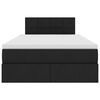 vidaXL Opbergbed met matras met matras Zwart 120 x 200 cm Bewerkt hout