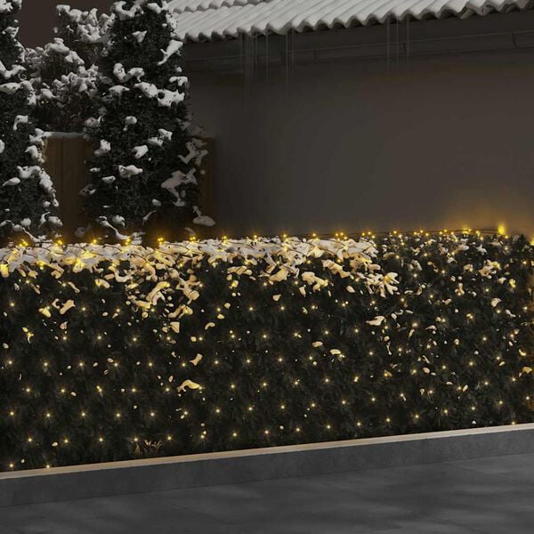 vidaXL Kerstnetverlichting 544 LED's binnen en buiten 4x4 m warmwit